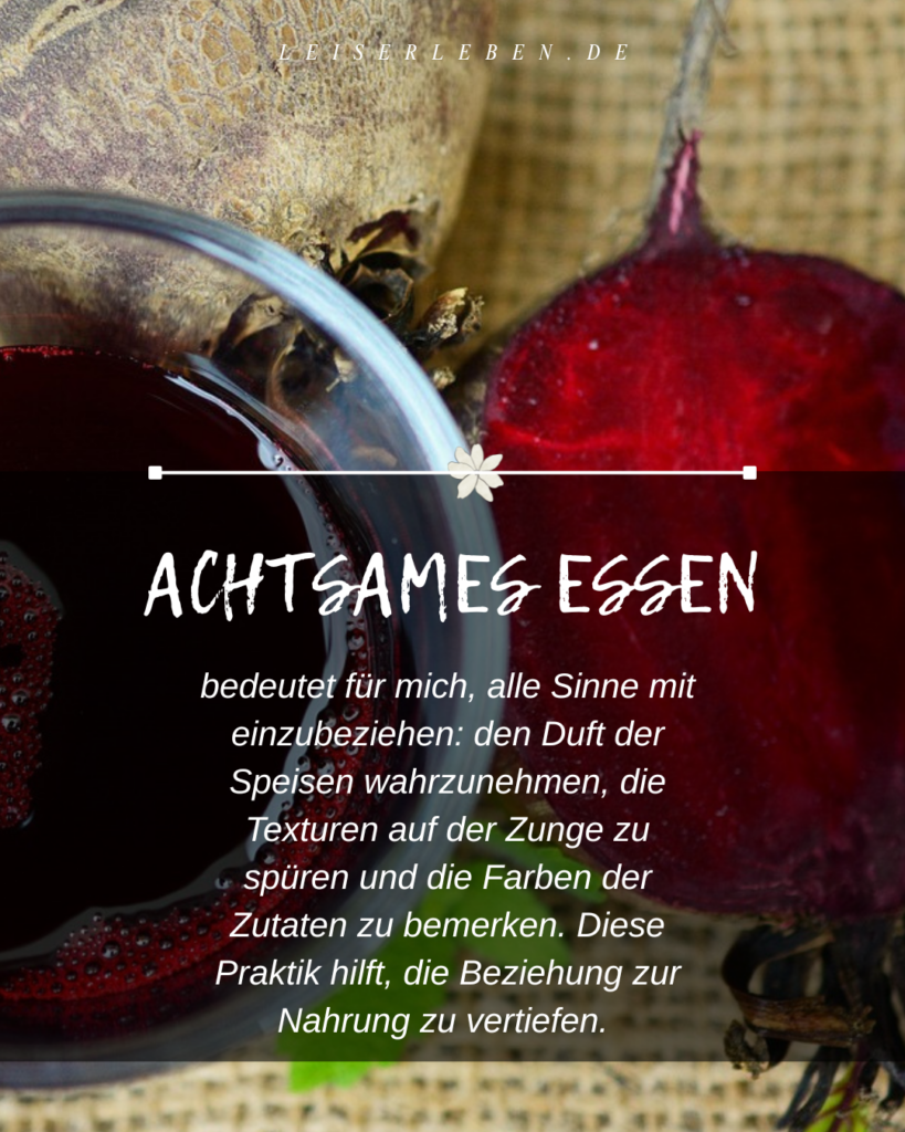 achtsam essen - die Sinne trainieren