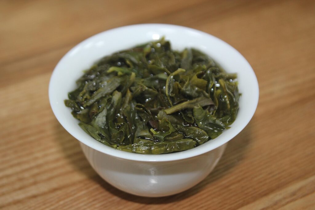 Gaiwan mit Grüntee